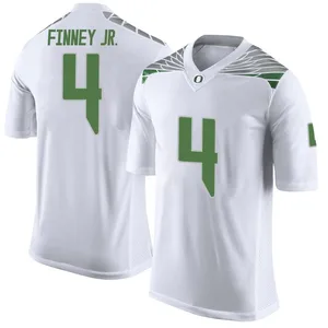 Brandon Finney Jr. Nike Oregon Ducks Men's Limited Football College Jersey - White