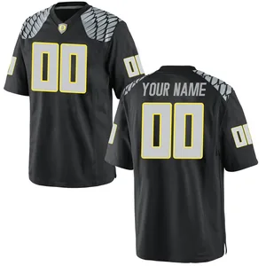 Custom Nike Oregon Ducks Youth Game Football College Jersey - Black